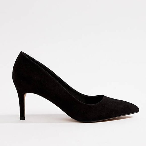 NEW ASOS DESIGN Sync mid heels Faux leather and‎ faux suede upper Pointy … - Picture 4 of 5